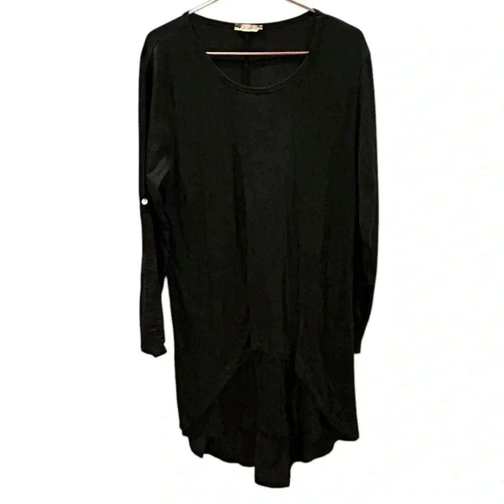 Made in Italy Black multi layer dress size L